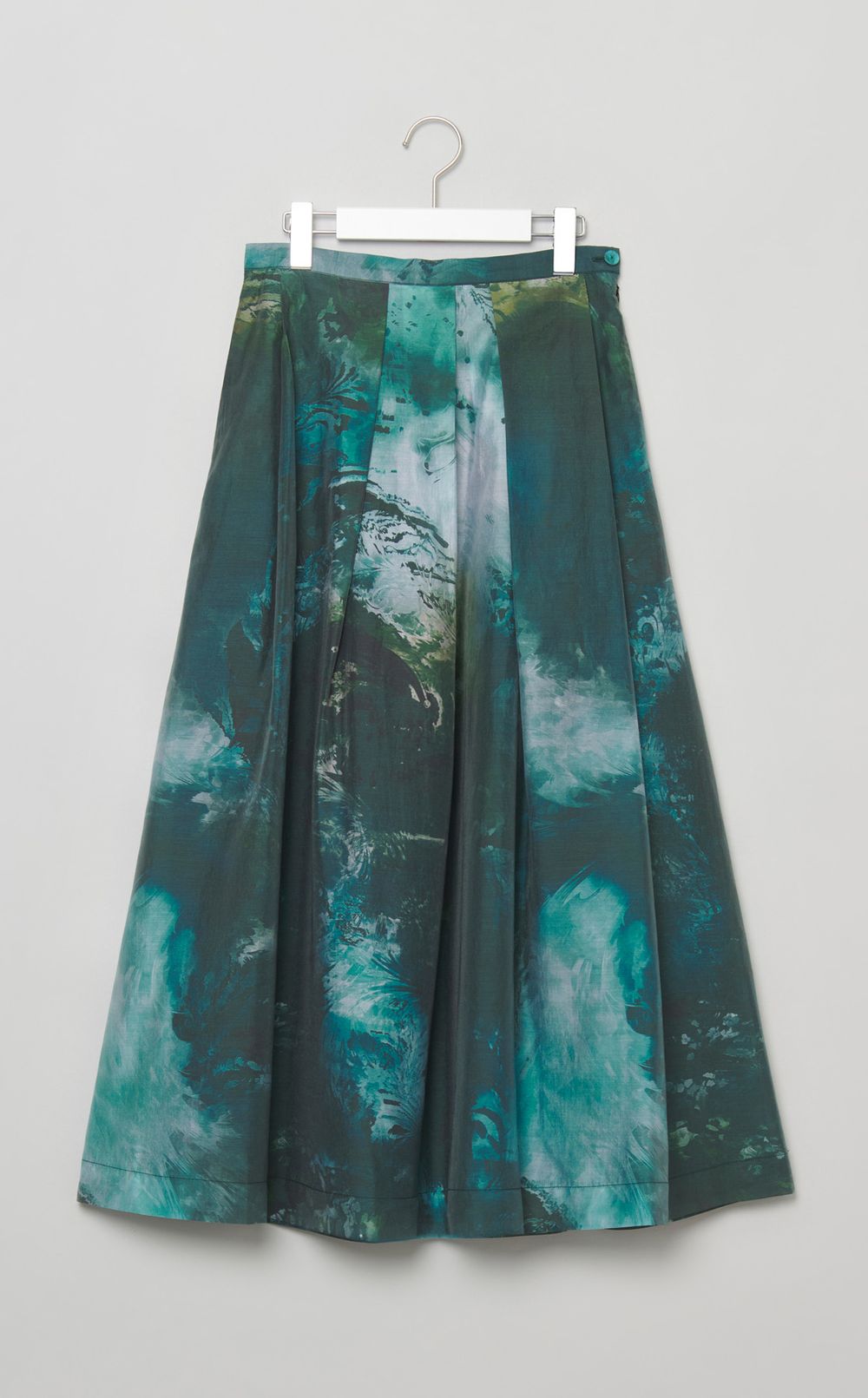 マーブルペイズリーギャザースカート