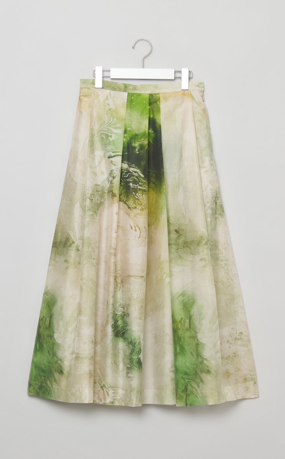 マーブルペイズリーギャザースカート