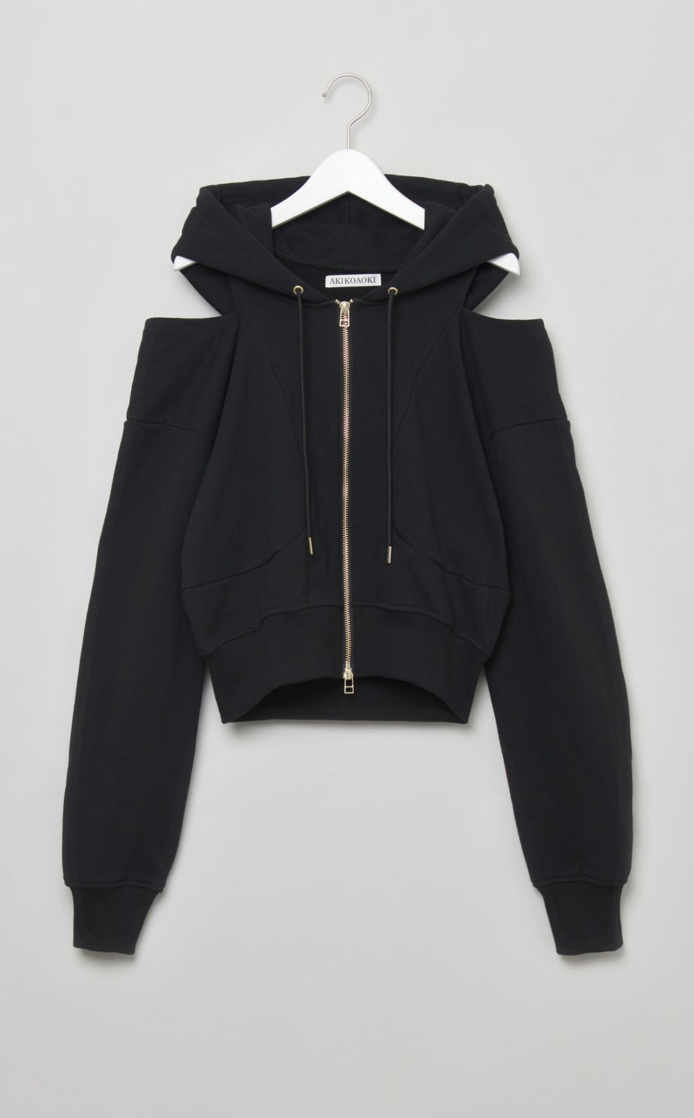 ショルダースリットスウェットフーディ