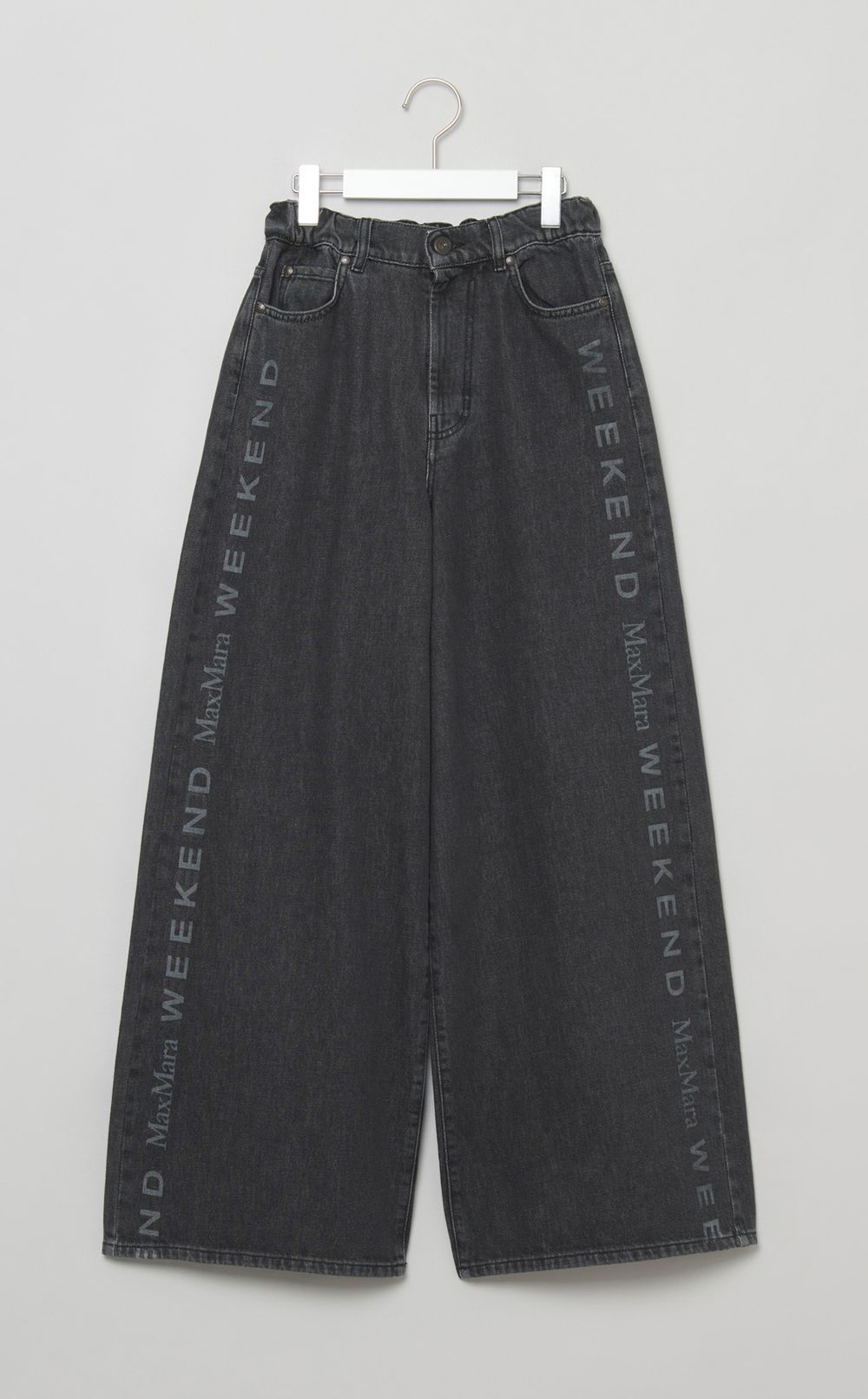 ウォッシュドブラックデニムパンツ