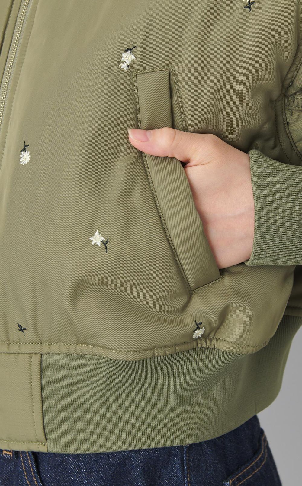 フラワー刺繍MA-1