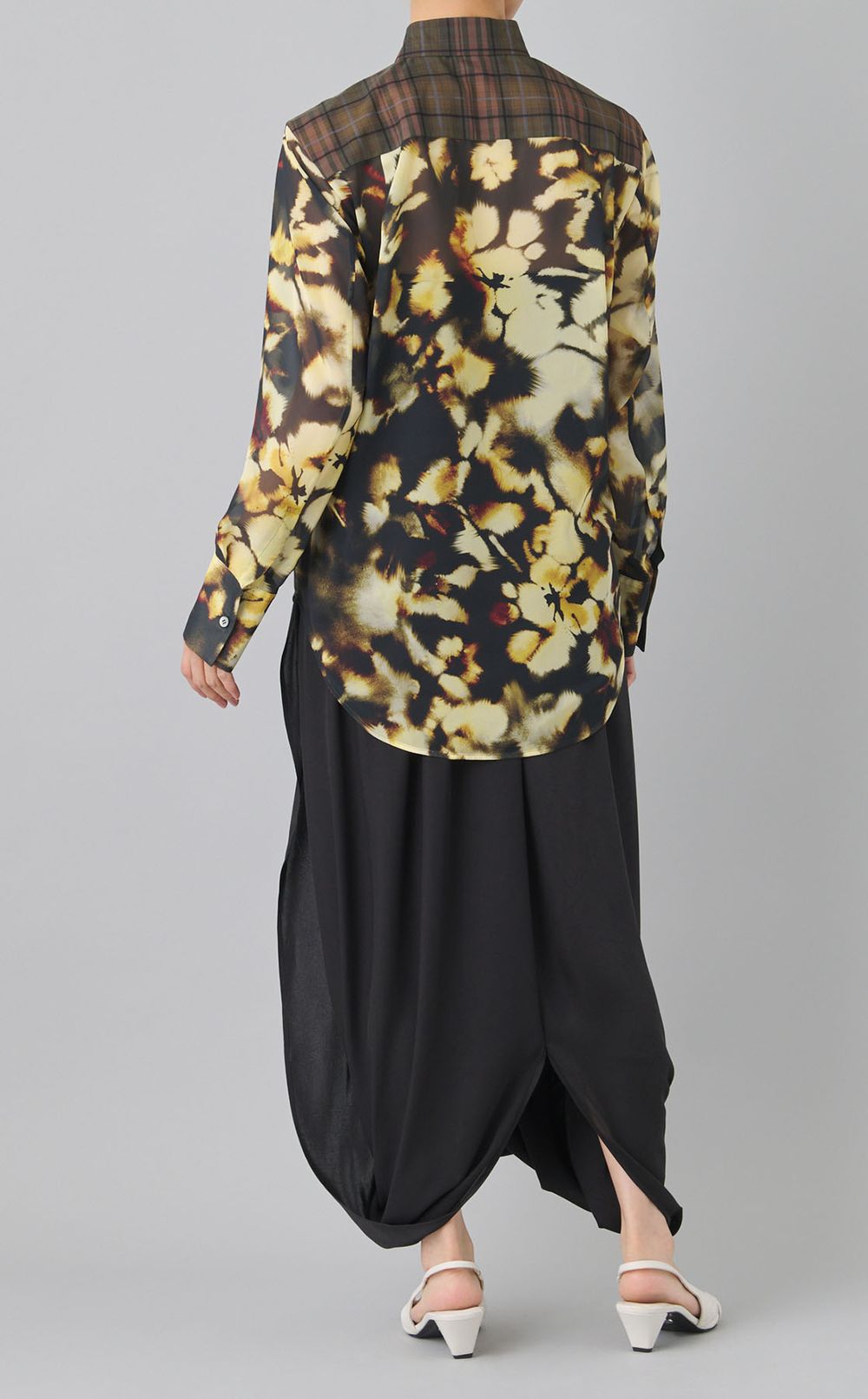 ギャザーラップロングスカート