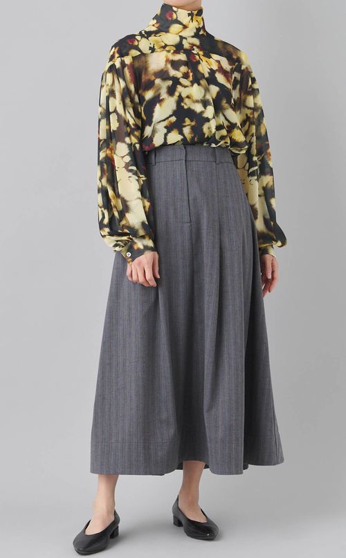 プリントジョーゼットブラウス