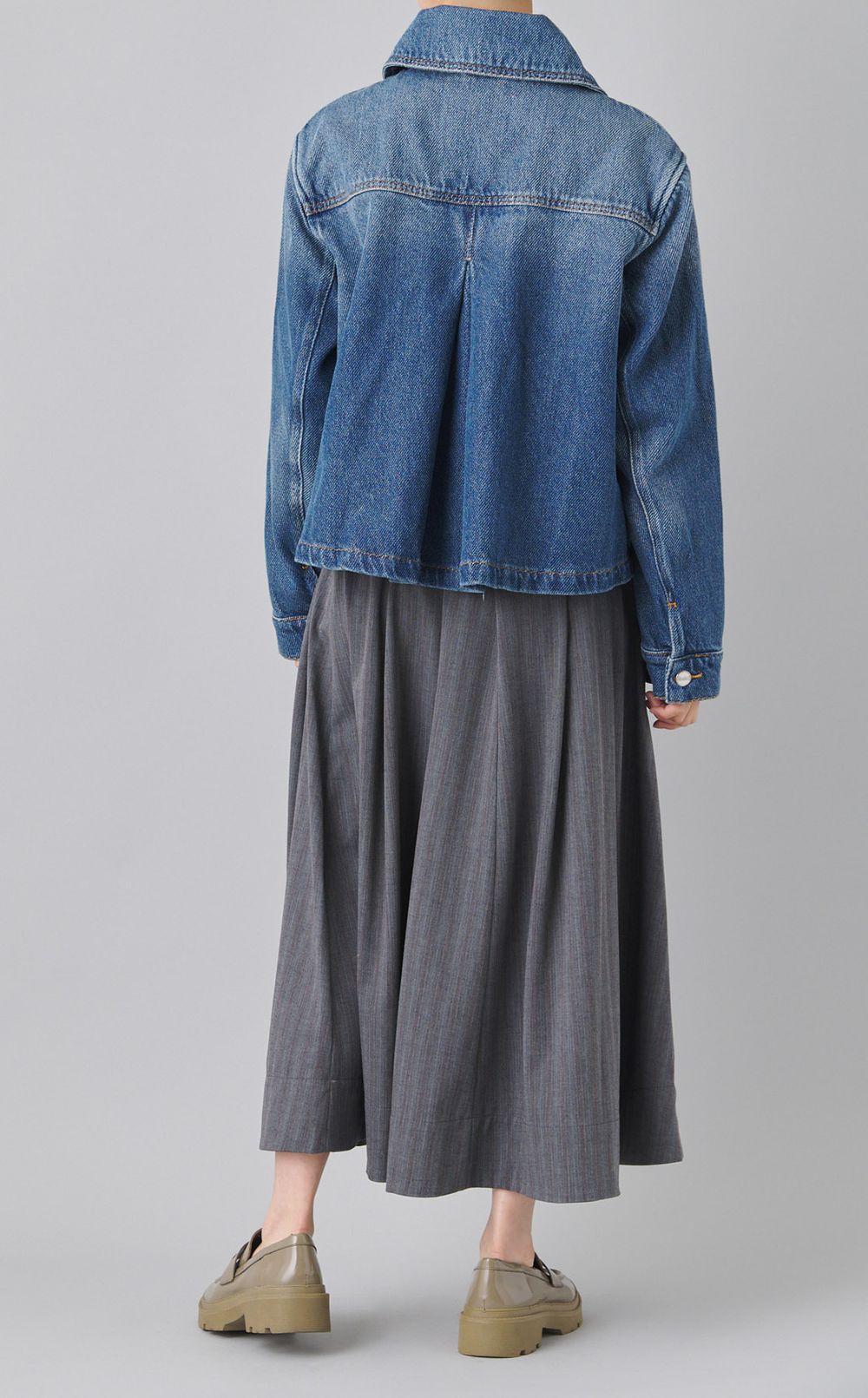 デニムコンパクトブルゾン