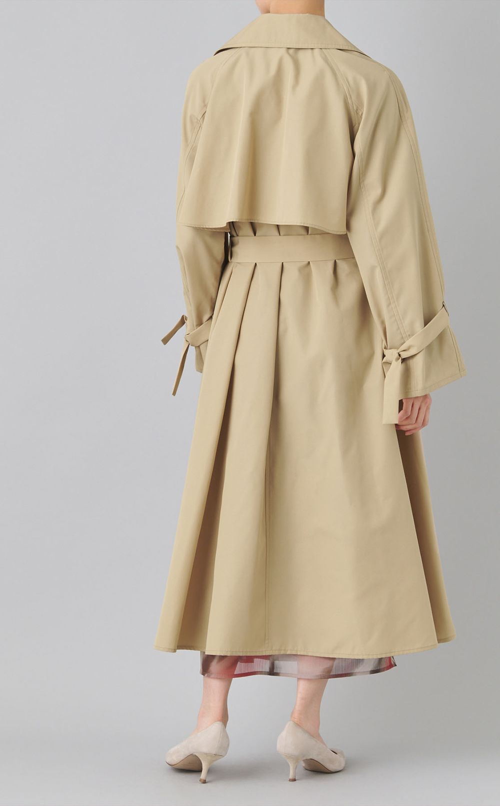 ライトフレアロングトレンチコート