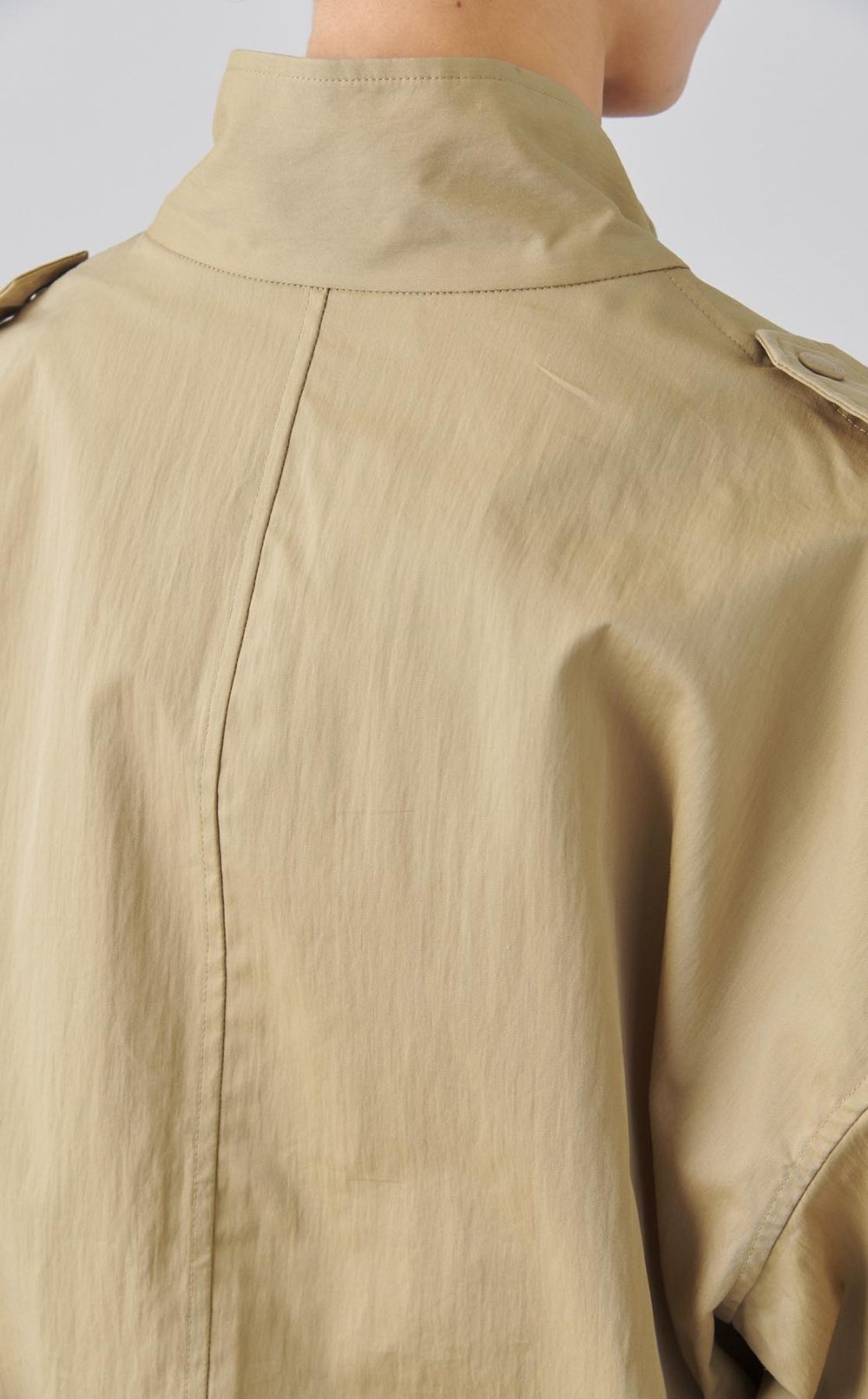 コットンナイロンスタンドカラーブルゾン