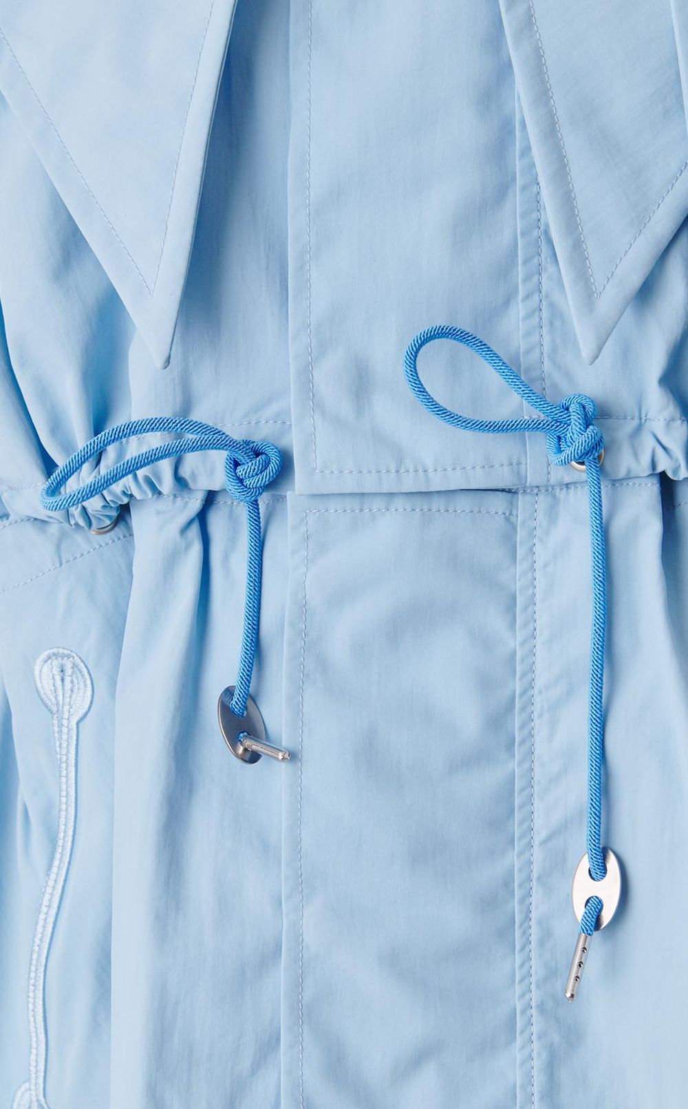 ナイロンピンタックショートブルゾン