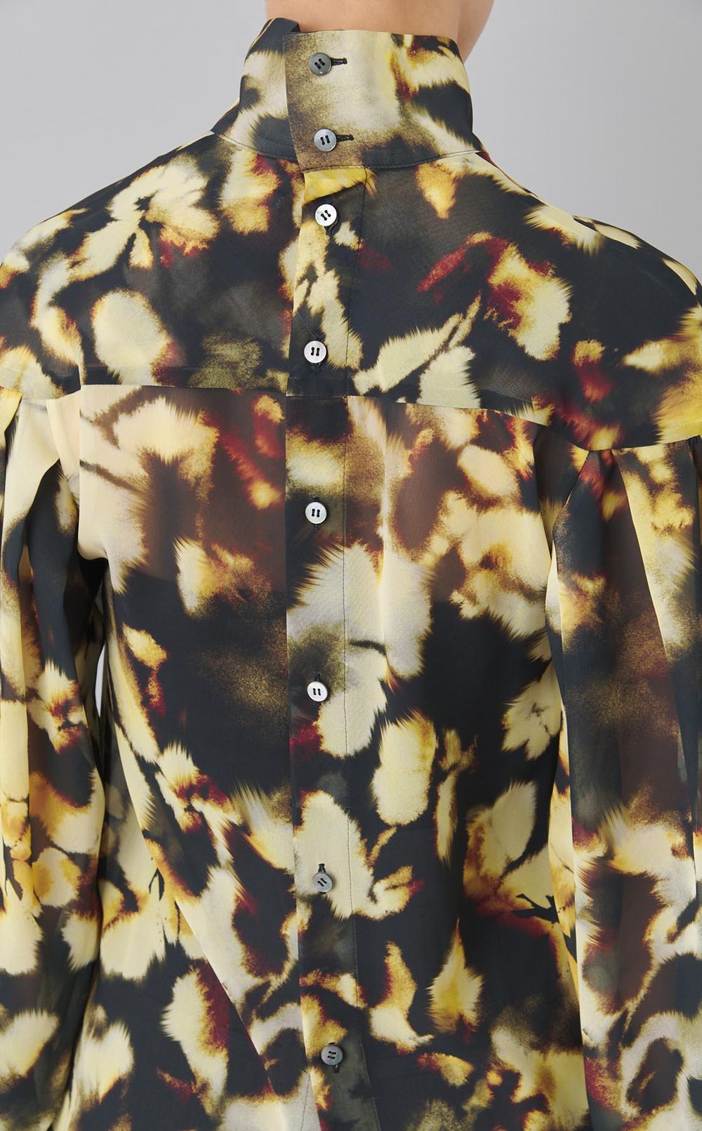 プリントジョーゼットブラウス