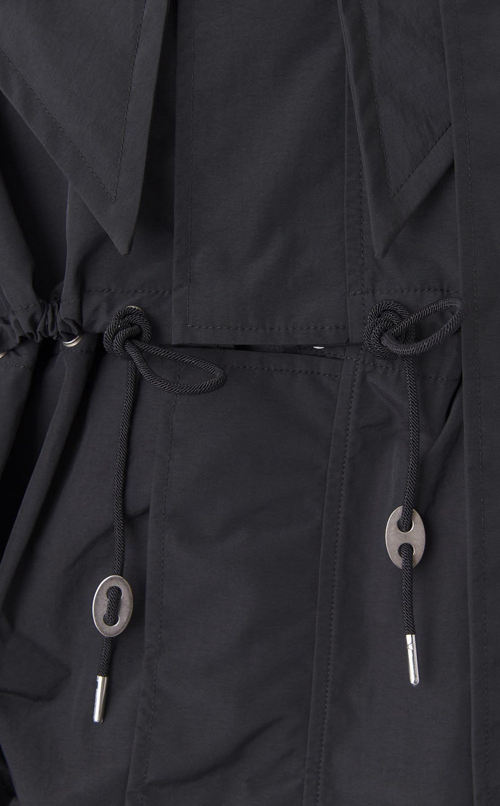 ナイロンピンタックショートブルゾン