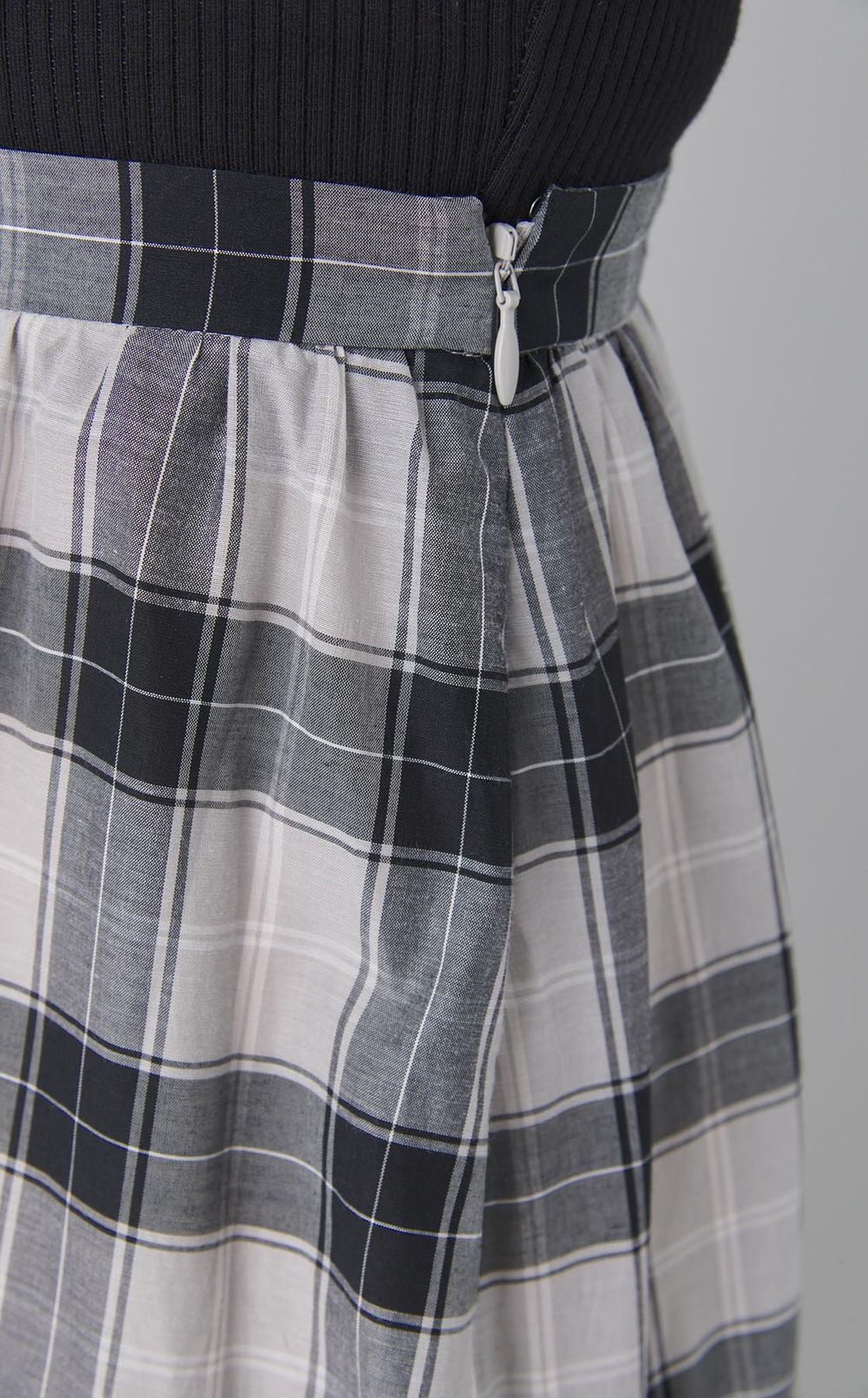 チェックティアードロングスカー卜