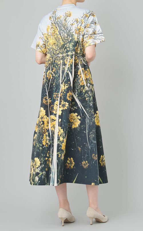 プリントショートスリーブワンピース