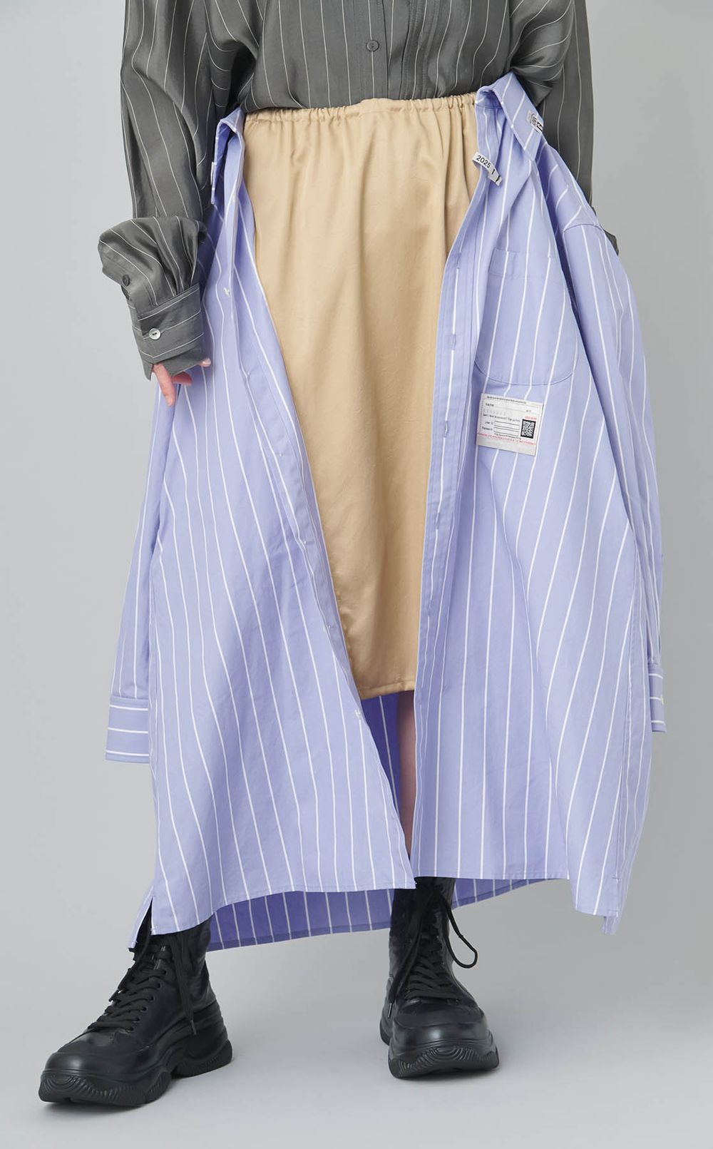 シャツコンバイン2wayスカート