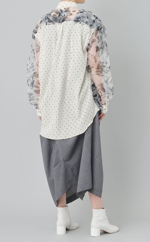 【reADdress】パッチワークロングスリーブシャツ