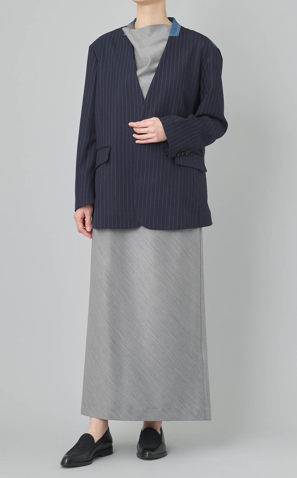 サマーウールドレープドレス