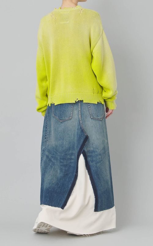 キャットコットンニットプルオーバー