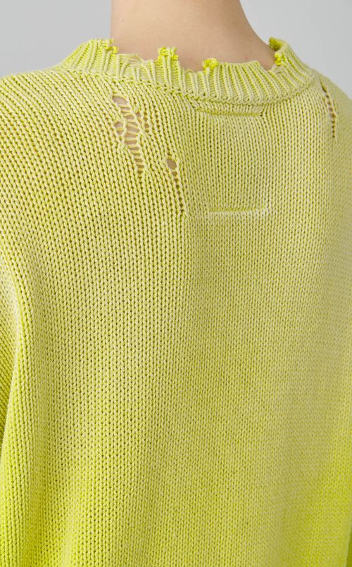 キャットコットンニットプルオーバー