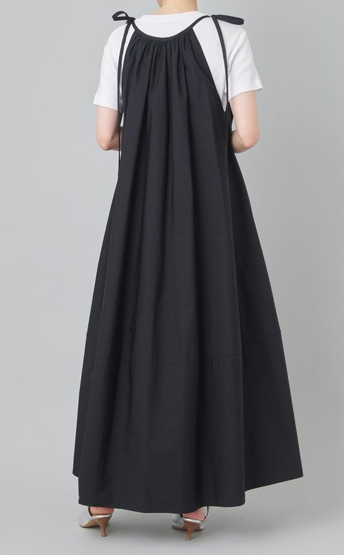 コットンギャザーマキシワンピース