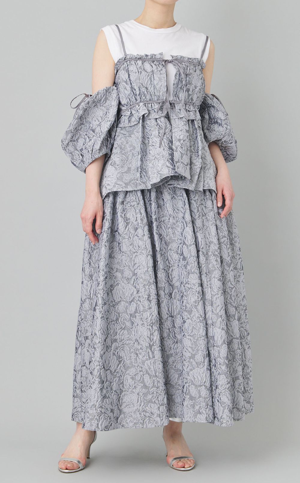 ジャガードボリュームスカート