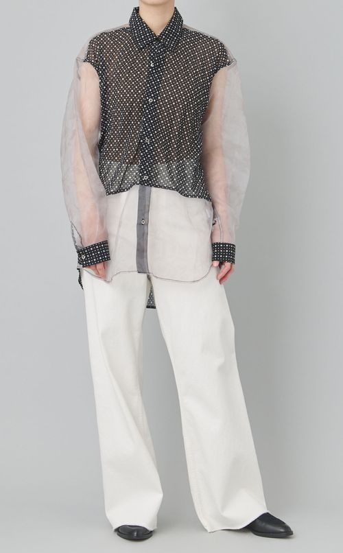 【reADdress】パッチワークロングスリーブシャツ