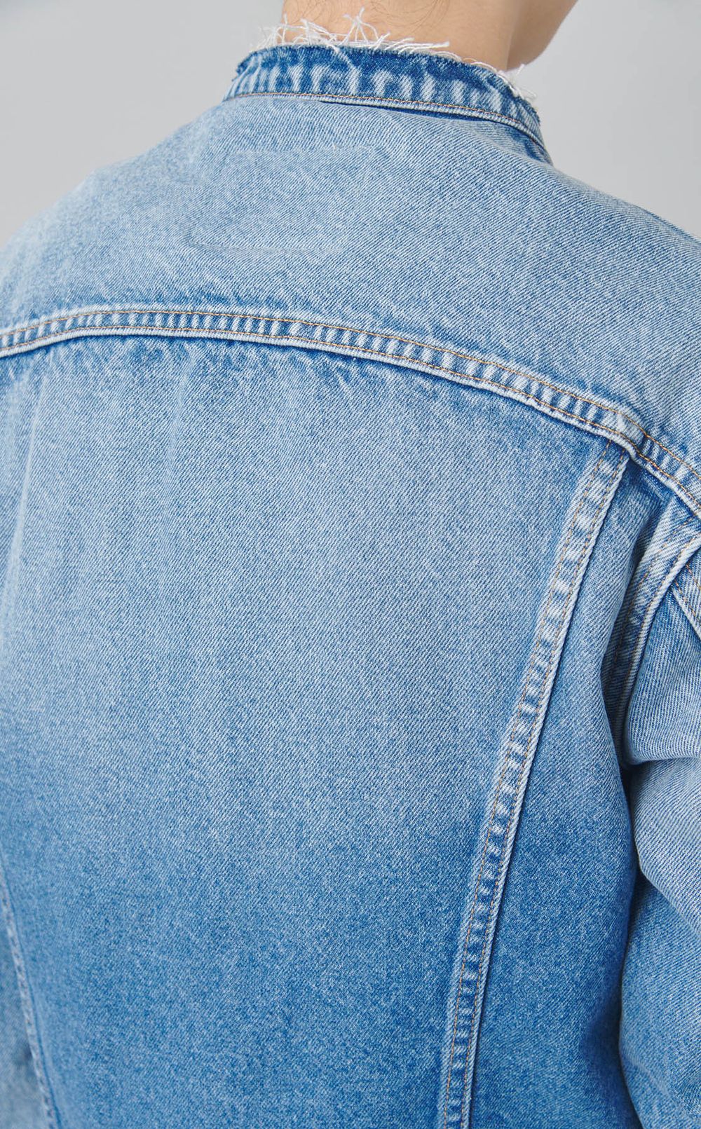 デニムパールボタンジャケット