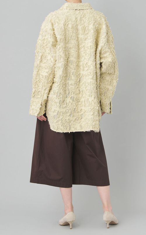 カットジャガードオーバーシャツ