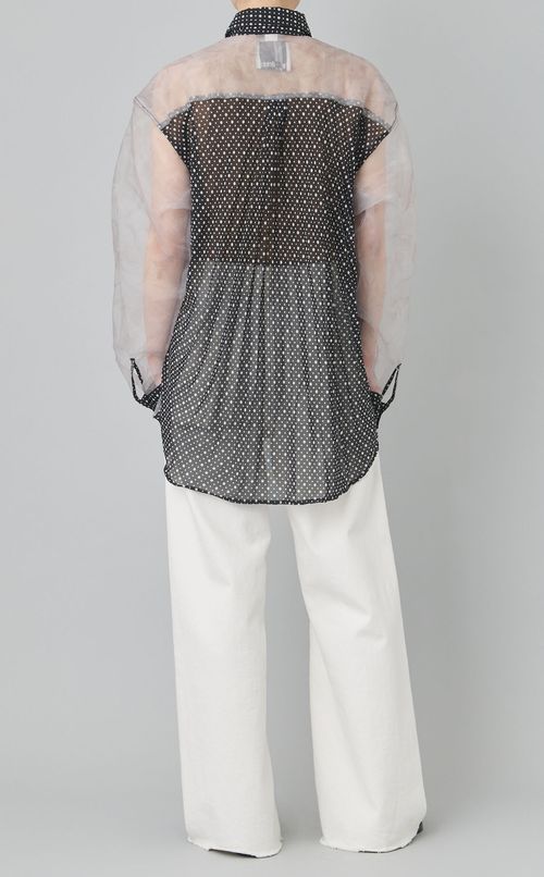 【reADdress】パッチワークロングスリーブシャツ