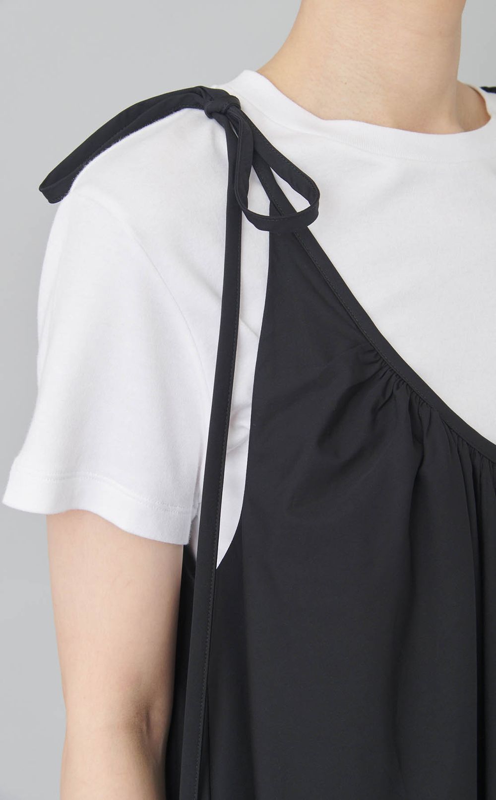 コットンギャザーマキシワンピース