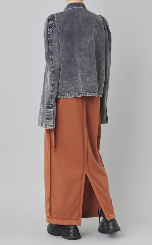 ミリタリーパフスリーブシャツ