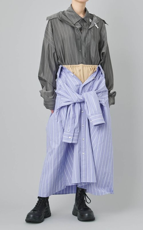 シャツコンバイン2wayスカート