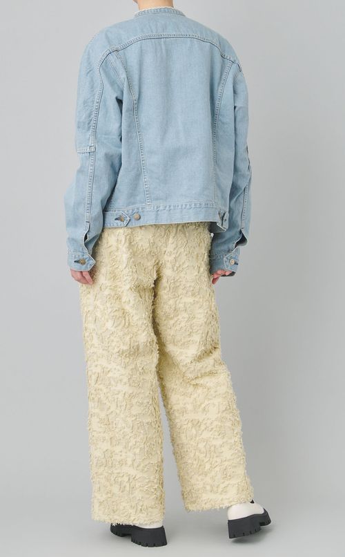 アーチスリーブデニムブルゾン