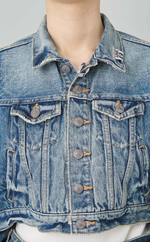 クロップドデニムジャケット