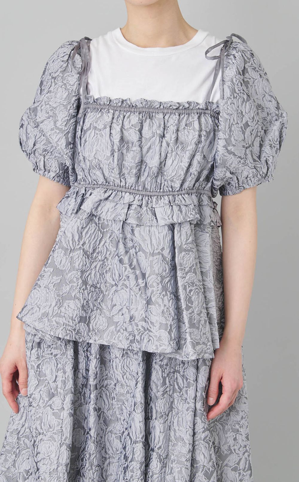 ジャガードマルチウェイブラウス