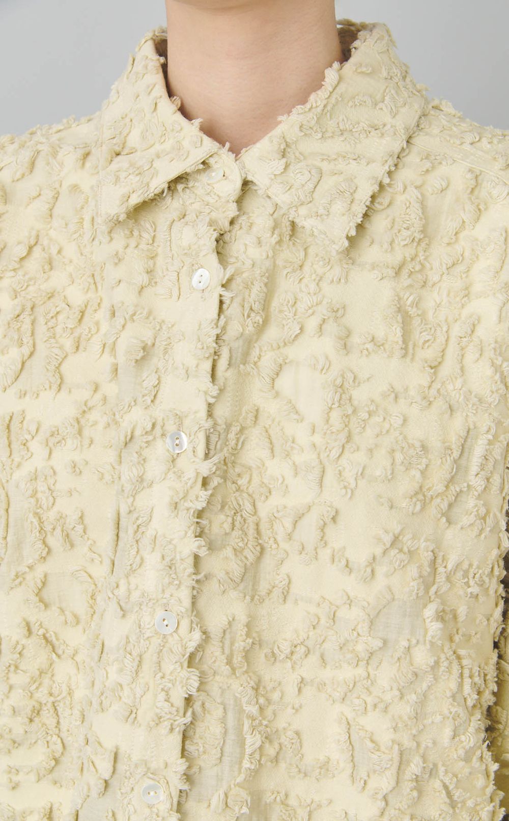 カットジャガードオーバーシャツ