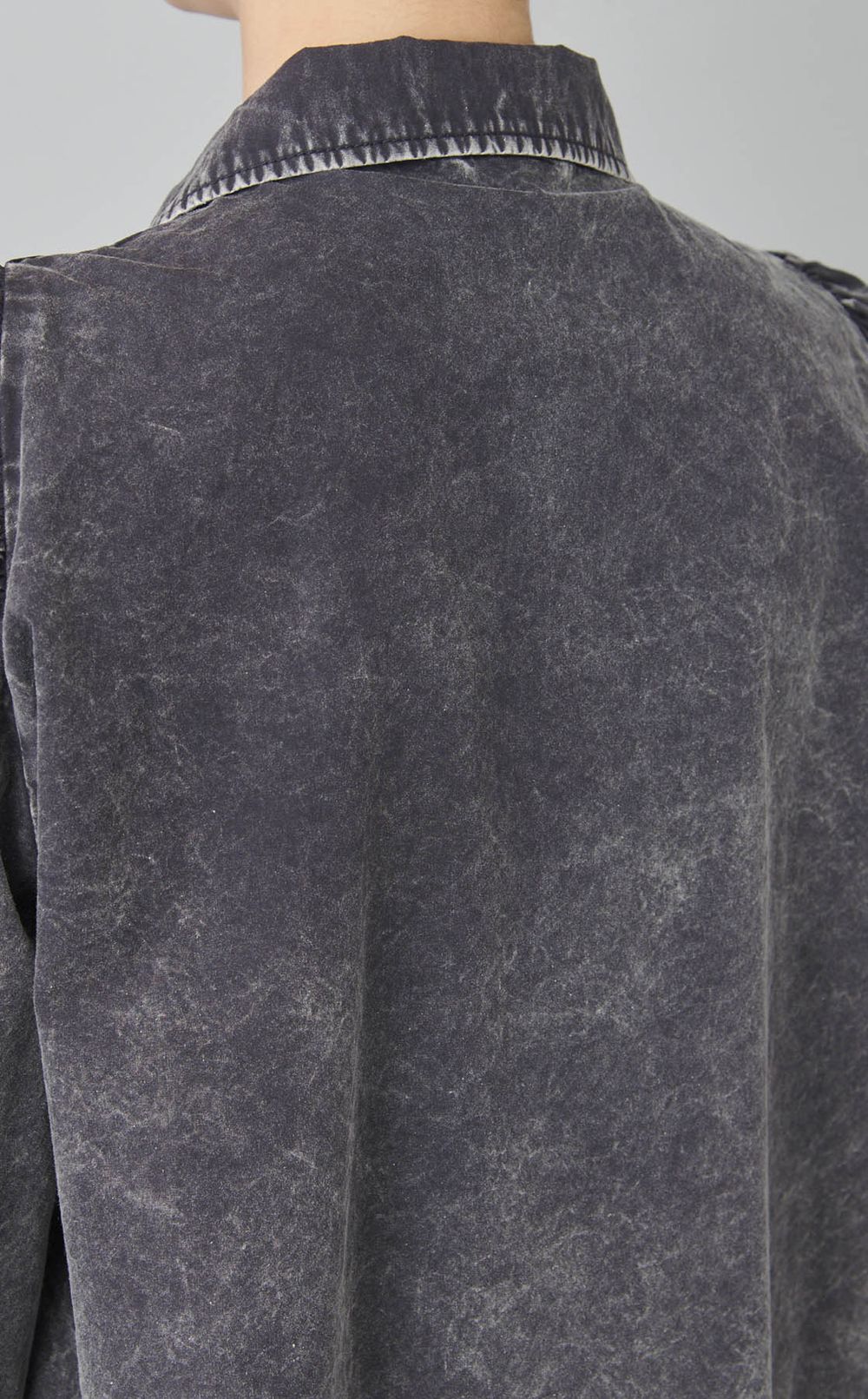 ミリタリーパフスリーブシャツ