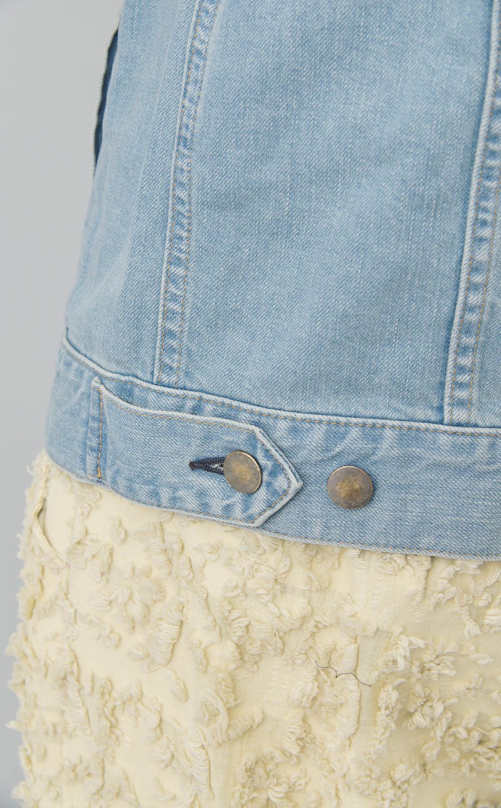 アーチスリーブデニムブルゾン