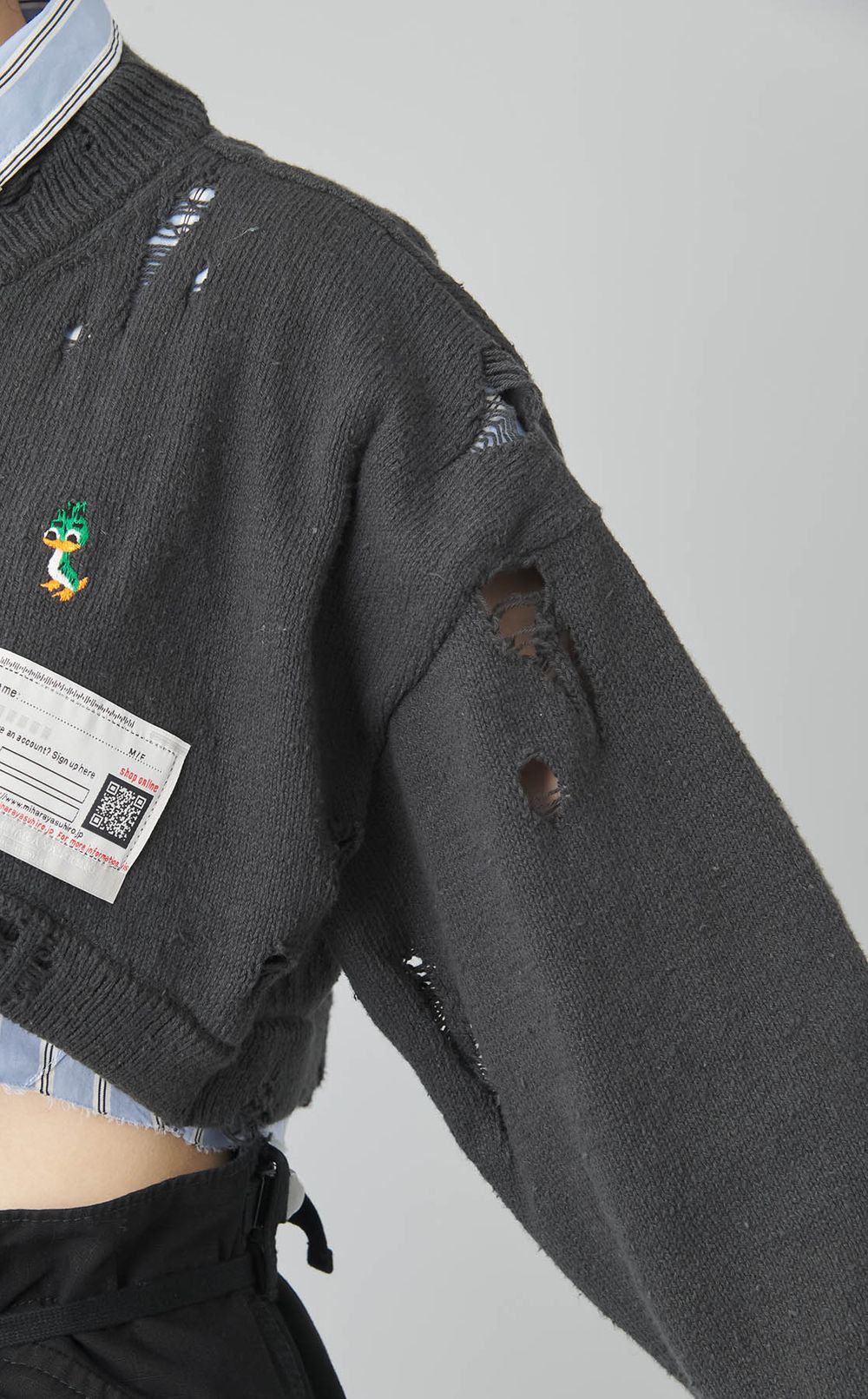 クロップドレイヤードプルオーバー