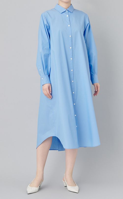 テントラインロングシャツワンピース