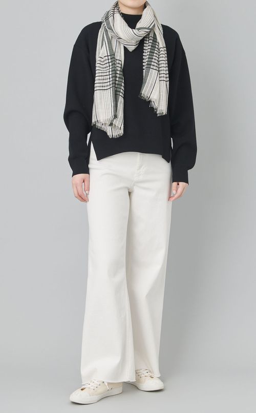 グラフィックストライプスカーフ