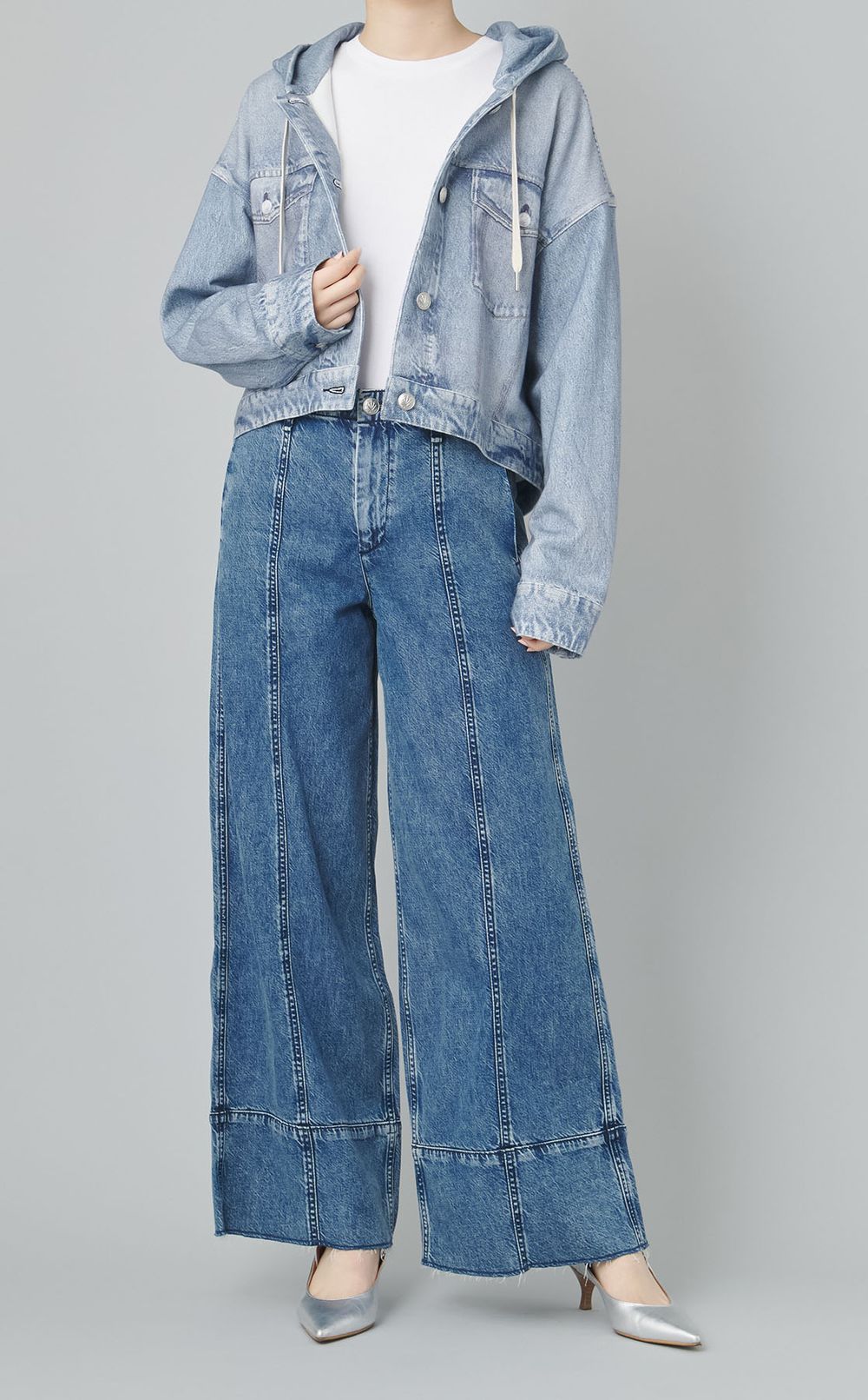 ステッチライトデニムパンツ