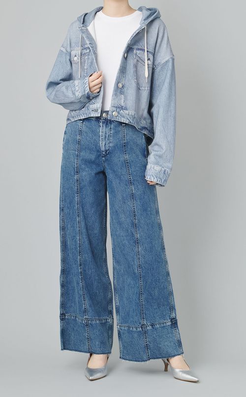 ステッチライトデニムパンツ