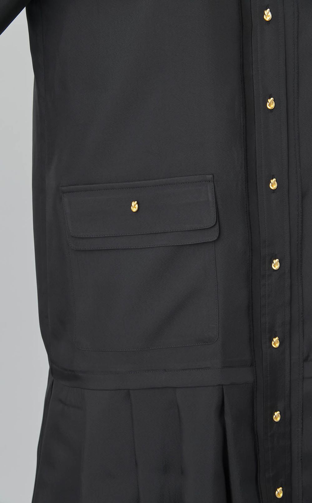 スカーフプリーツミディワンピース