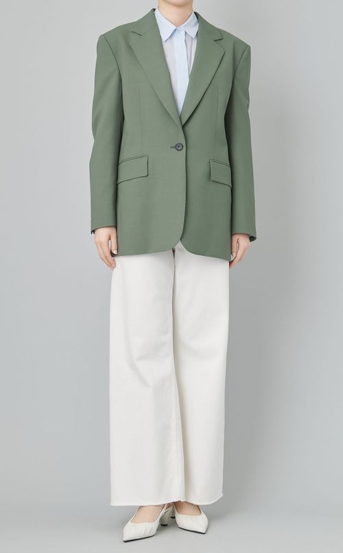 ドローストリングリネンブラウス