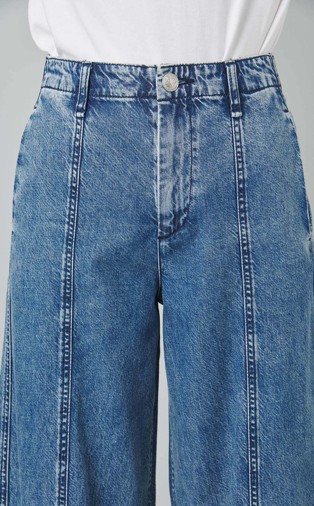 ステッチライトデニムパンツ