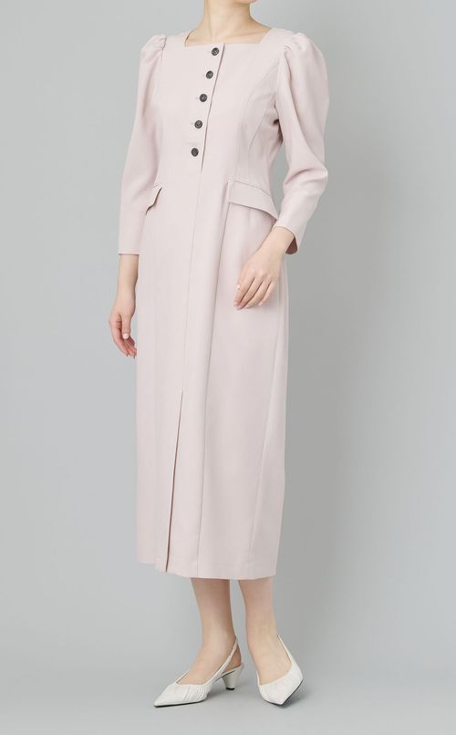 スクエアネックタイトワンピース