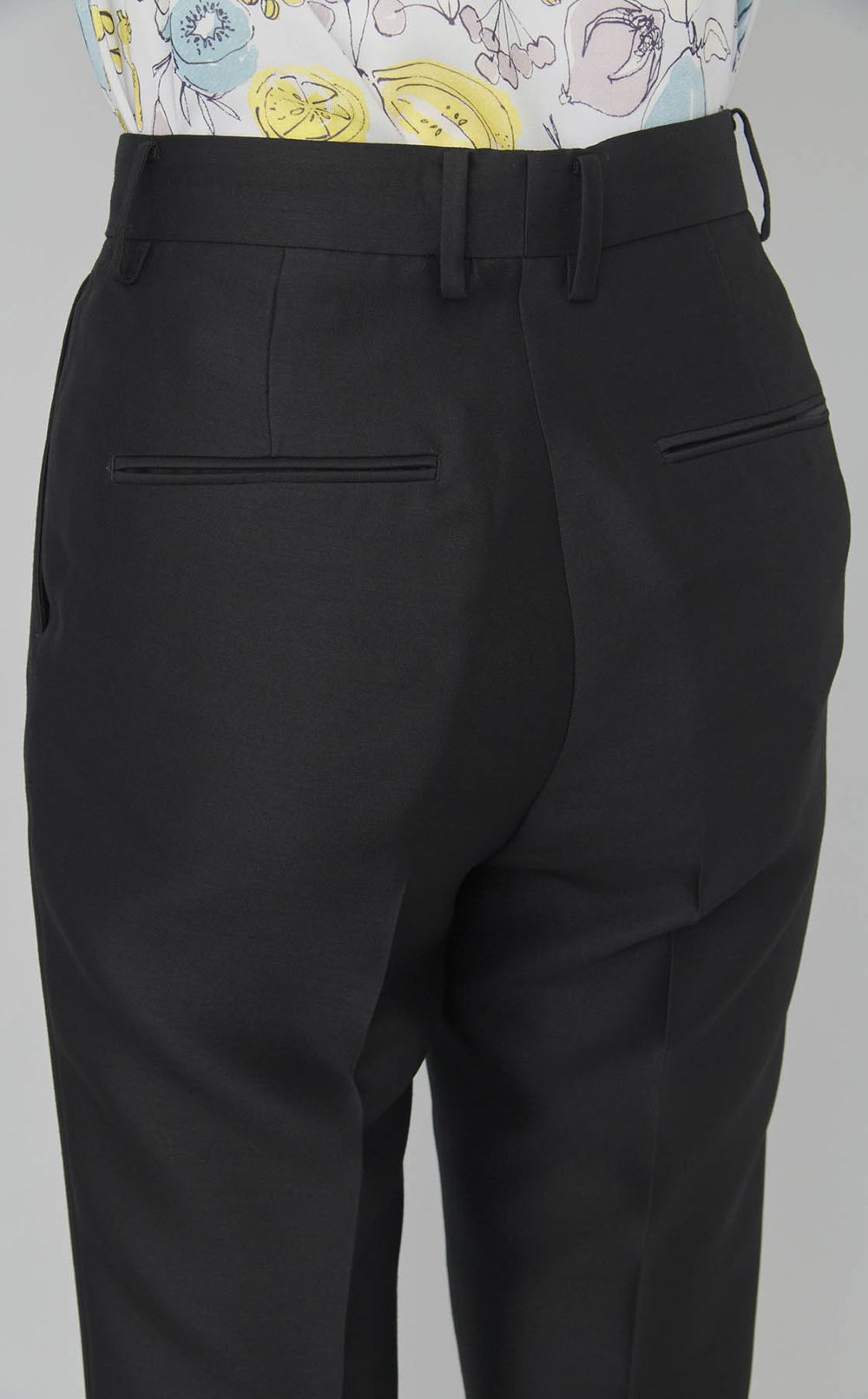 ウールシルクタッサートラウザーズ