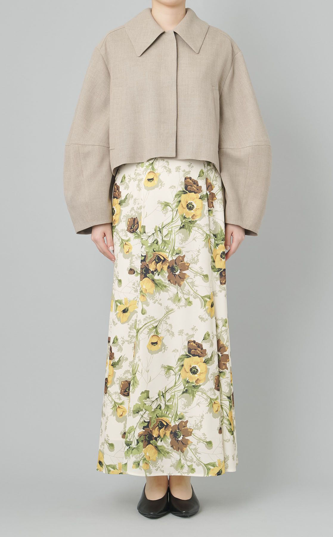 CLANE｜コクーンスリーブショートジャケット