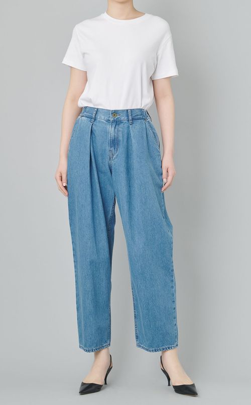 ライトオンスデニムトラウザーパンツ