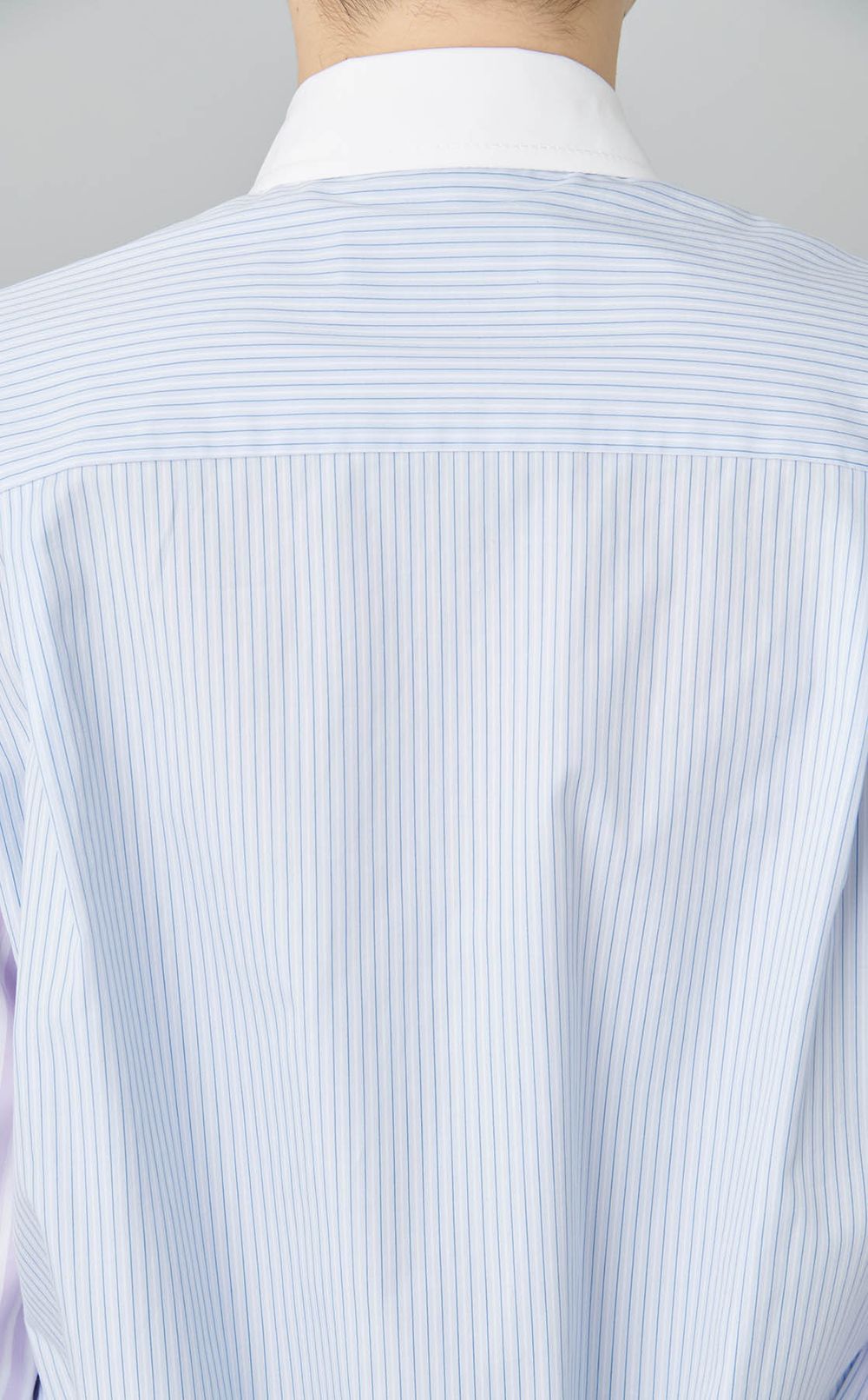 ベストレイヤードストライプシャツ