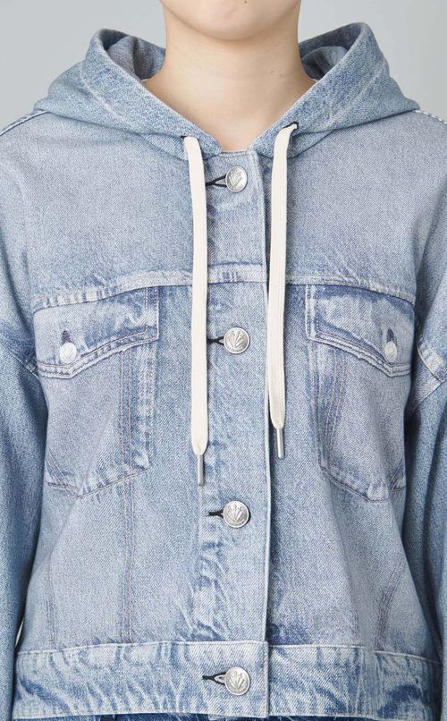 デニ厶プリン卜フーディブルゾン