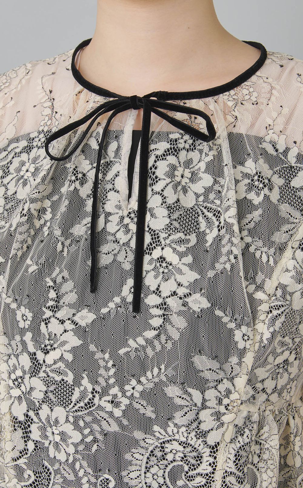 レースブラウスセットドレス